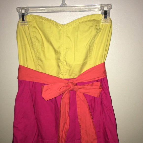 Anthropologie Maeve Parading Hues Strapless Dress - Picture 5 of 12